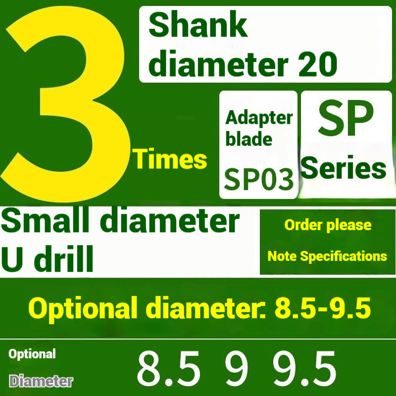1059-u-drill cutter bar violent drilling u-turn drills WC inserts flat bottom deep hole extension lathe with CNC water jet fast drills Shandong Denso Pricision Tools Co.,Ltd.